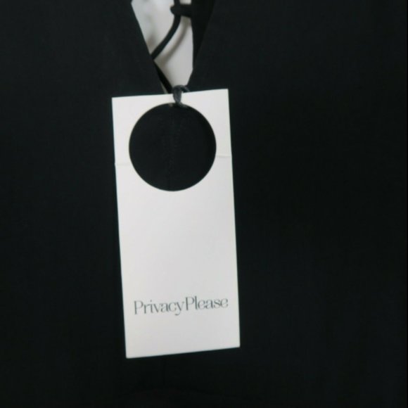 NWT Privacy Please Virginia Black Lace Up Dress M - Picture 5 of 10